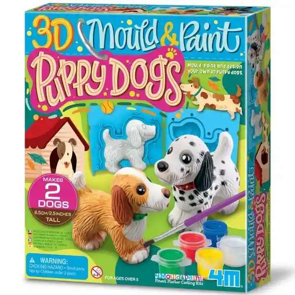 4M Moldea Pinta Cachorros 3D