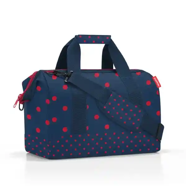 Bolso de Viaje Allrounder M Mixed Dots Rojo Reisenthel