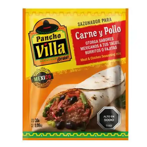 Pancho Villa Sazonador para Tacos Carne y Pollo