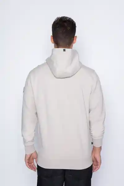 Polerón Hoodie Ñuble Scuba Sand Beige Talla L Nimtu