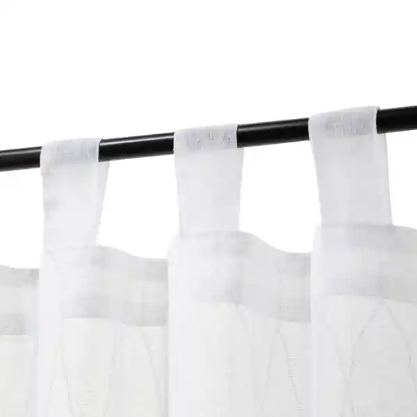 Set Cortina Velo Estampado Con Presillas 140 x 240 cm Casaideas