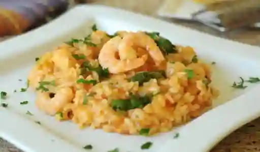 Risotto de camarones