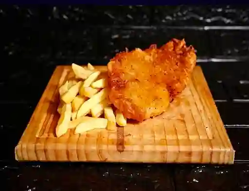 Reineta Frita con Papas Fritas