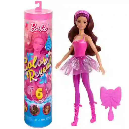 Barbie Muñeca Color Reveal Bailarinas de Ballet Sorpresa - HTH46