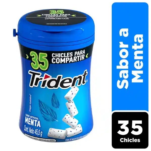 Trident Goma Mascar Sabor Artificial Menta