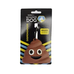 Wonder Dog Dispensador de Bolsa Mascota Emoji Feca