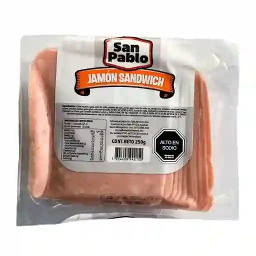 San Pablo Jamon Sandwich Laminado