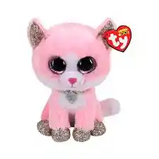 Ty Beanie Boos Peluche Llavero Fiona Gato Rosado Regular - 36366