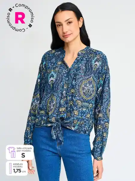 Tatienne Blusa Manga Larga Dobbit Cru S S25