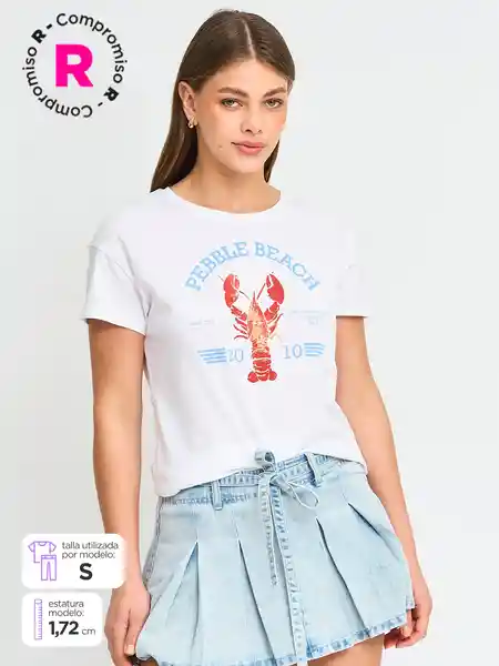 Index Polera Manga Corta Party H e Ess Rojo M S25