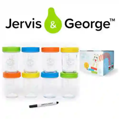 Elkandfriend Set de Vasos de Vidrio 240 mL - ELKA- 11