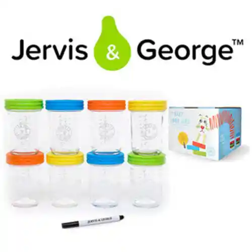 Elkandfriend Set de Vasos de Vidrio 240 mL - ELKA- 11