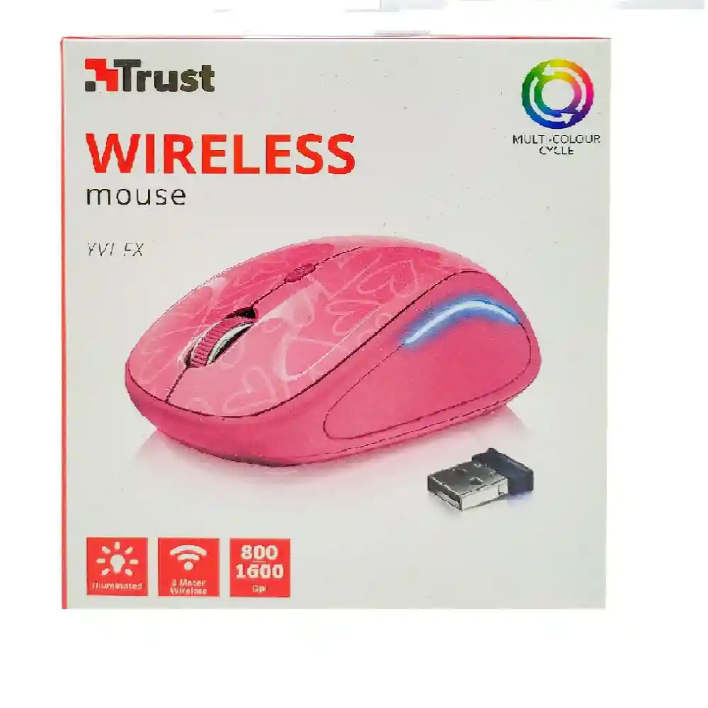 Mouse Wireless Yvi Fx Trust Rosa