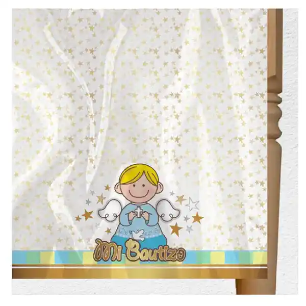 Mantel mi Bautizo Rosado