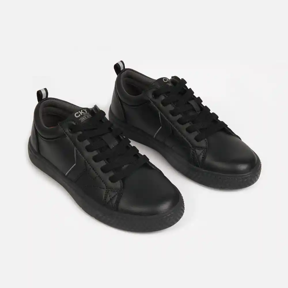 Zapatillas Urbana Escolar De Senior Niño Negra Talla 39