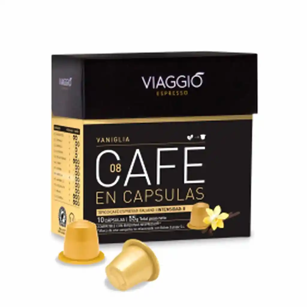 Viaggio Capsula Café 100% Natural Vainilla