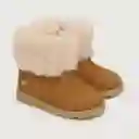 Botas Niña Con Pelos Camel Talla 28