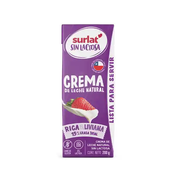 Surlat Crema de Leche Sin Lacrosa