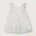 Vestido Sin Mangas Niña Blanco Talla 4m