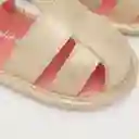Sandalias Textil Para Bebé Niño Dorada Talla 17