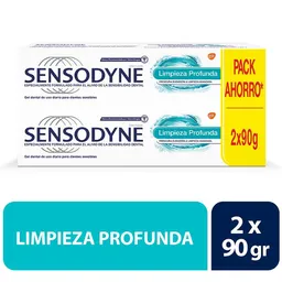 Sensodyne Pack Pasta Dental Limpieza Profunda 90g c/u