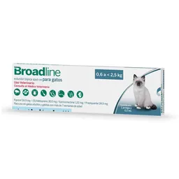 Broadline Solución Tópica para Gatos 0.6 a 2.5 Kg 
