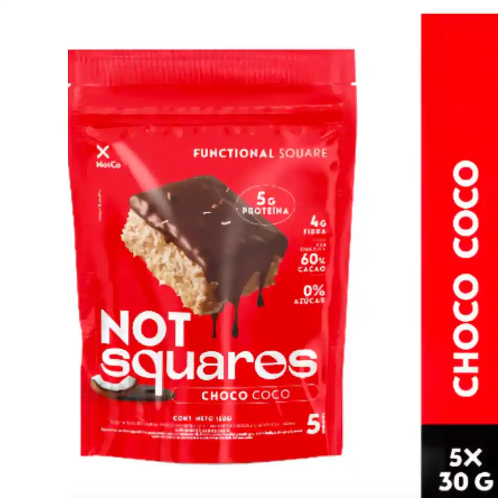 Not Snack Square Coco 30gr-5 Un
