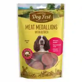 Dog Fest Medallón Para Perro de Avestruz