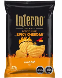 Inferno Papas Fritas Sabor a Spicy Cheddar