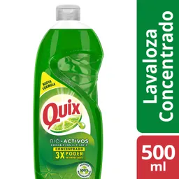 Quix Lavaloza Concentrado con Bio Activos Fragancia Limón