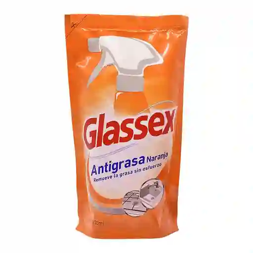 Glassex Antigrasa de Naranja repuesto