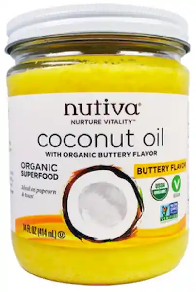 Nutiva Aceite de Coco Sabor Mantequilla Vegano