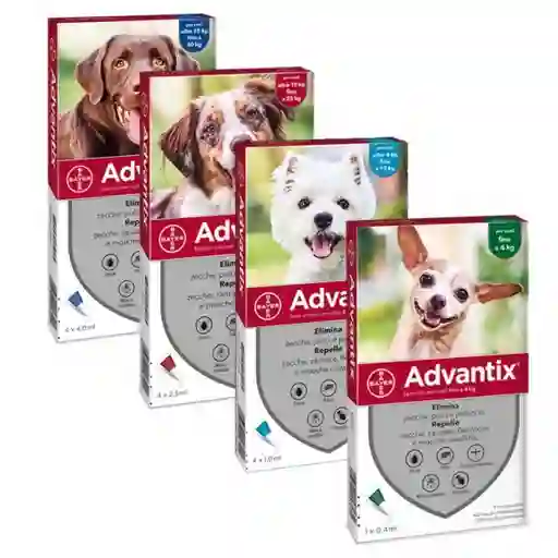 Advantix Pipeta 4.0 Ml 25 A 40 Kg