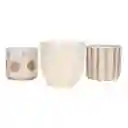 Maceta de Cerámica Con Diseño 20.9 x 19.4 cm 3228397000022