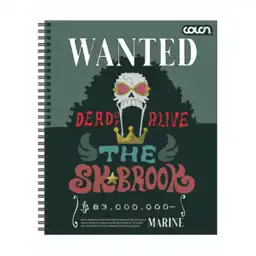 Cuaderno Universitario te One Piece 100 Hojas