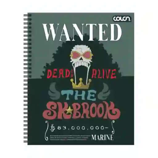 Cuaderno Universitario te One Piece 100 Hojas