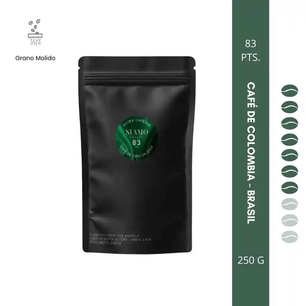 Siamo Café de Especialidad Colombia y Brasil Grano Molido Vol 3