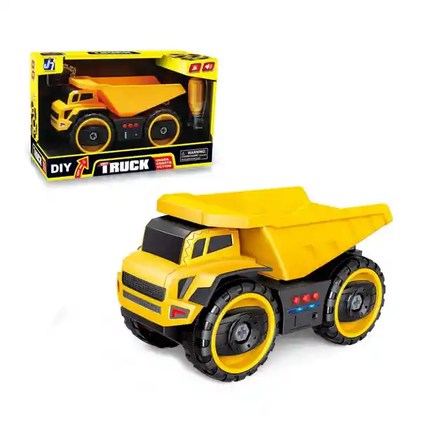 Dyi Camión Tolva Armable de Con Luces y Sonidos 24 cm