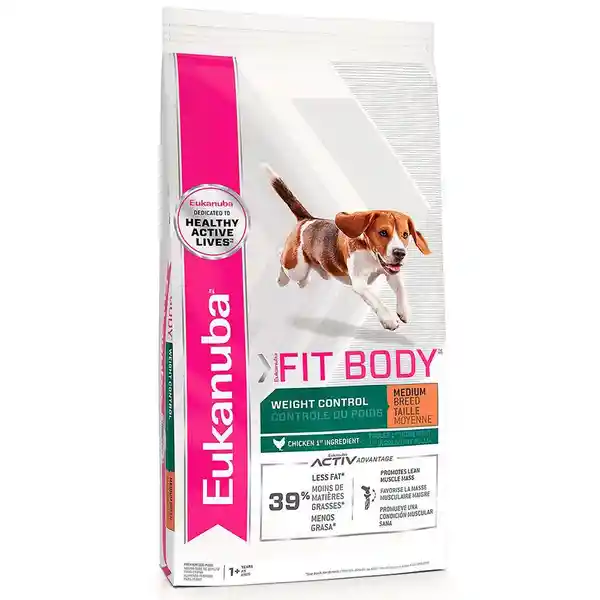 Eukanuba Alimento para Perro Adulto Fit Body Raza Mediana