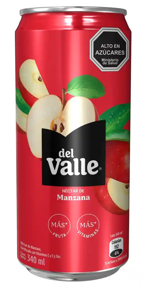 Del Valle Manzana Lt