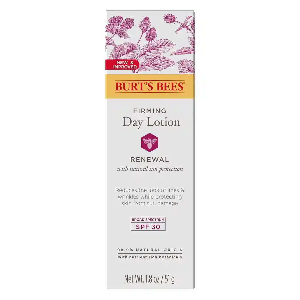 Burt's Bees Loción Facial Reafirmante Renewal Spf 30 55 g