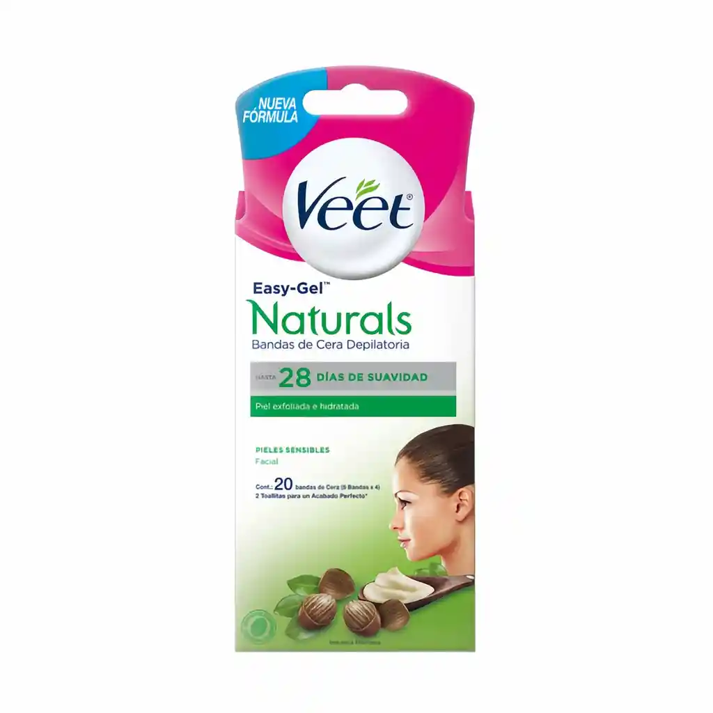 Veet Banda Facial Naturals