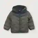 Chaqueta Parka Bloques Niño Verde Talla 6m