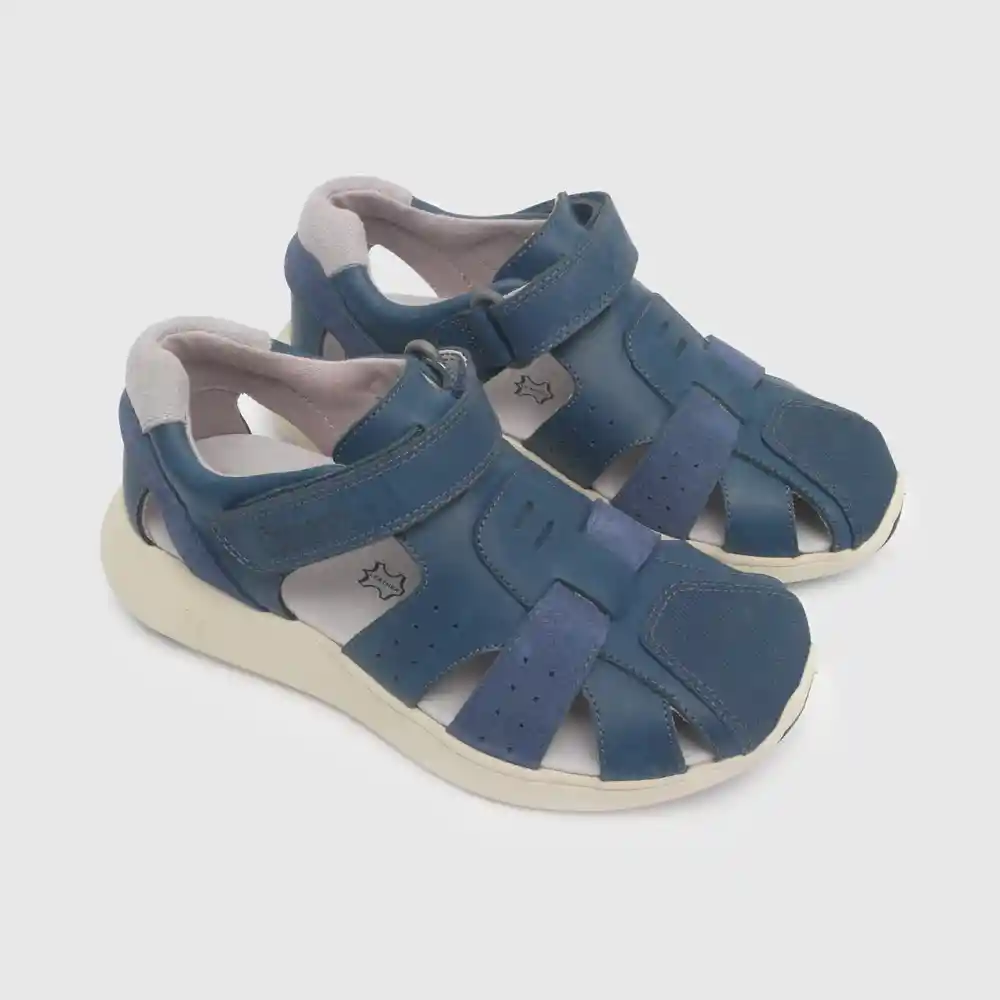 Sandalias De Niño Cerrada Azul Talla 29