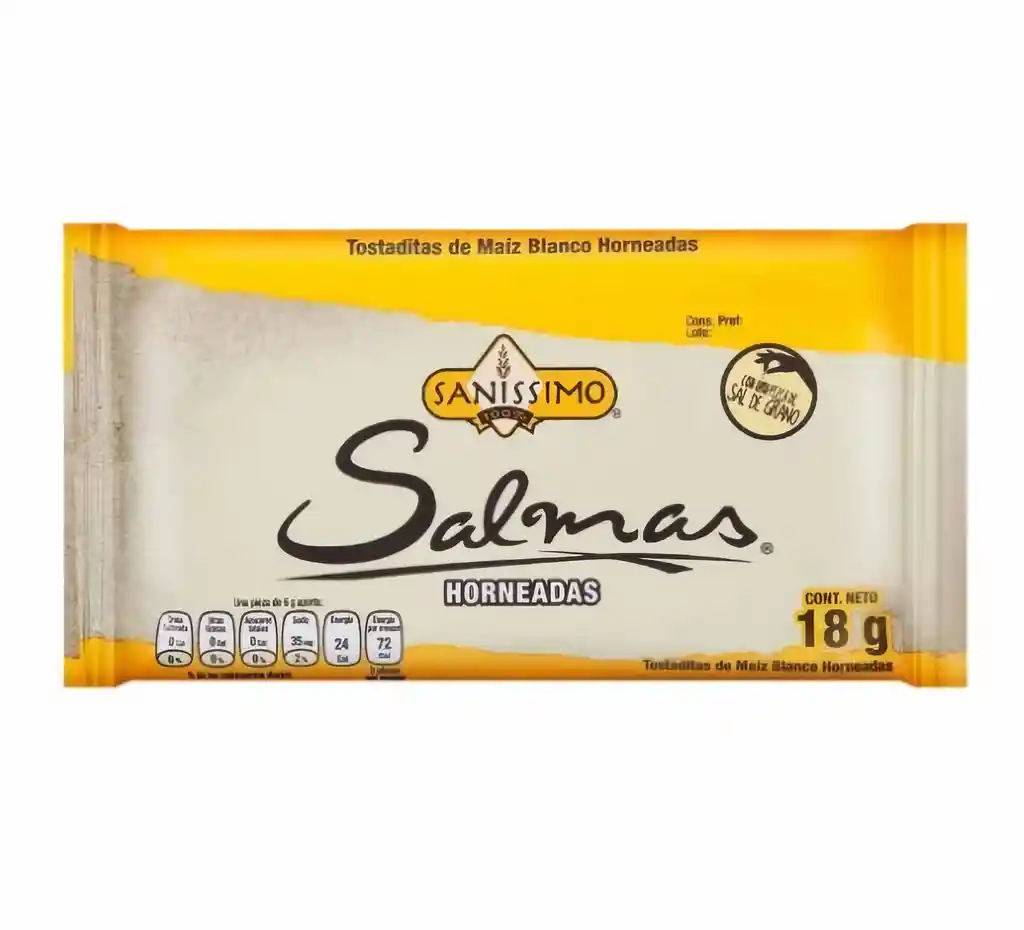 Salmas Galletas Horneadas Sannisimo