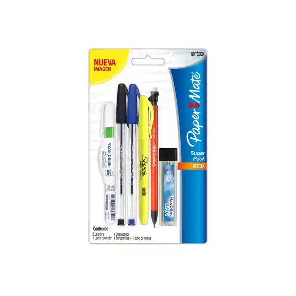 Paper Mate Pack Universitario de Lápices y Corrector