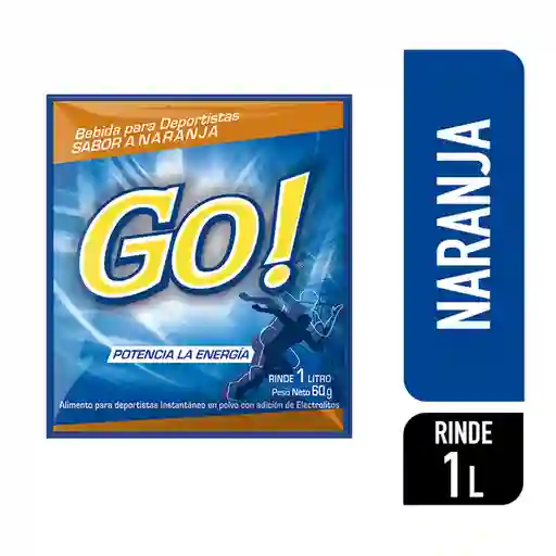 Zuko Bebida Isotónica Go en Polvo Sabor Naranja