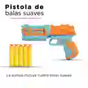 Miniso Pistola De Juguete Bala Suave Mode S038 Naranja Azul