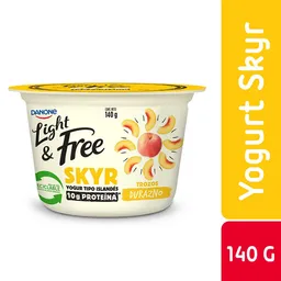 Danone Yogurt Tipo Islandés Light & Free Skyr Sabor a Durazno