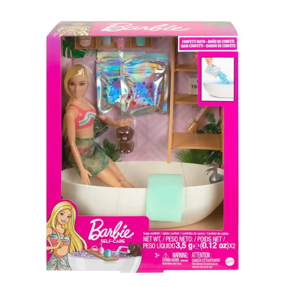 Barbie Muñeca Baño de Burbujas HKT92